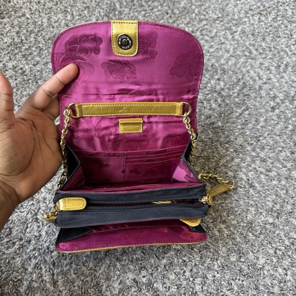 SHARIF Exotic Skin Colorful Snake Print Leather Crossbody Bag Mini Small Chain - Picture 7 of 10